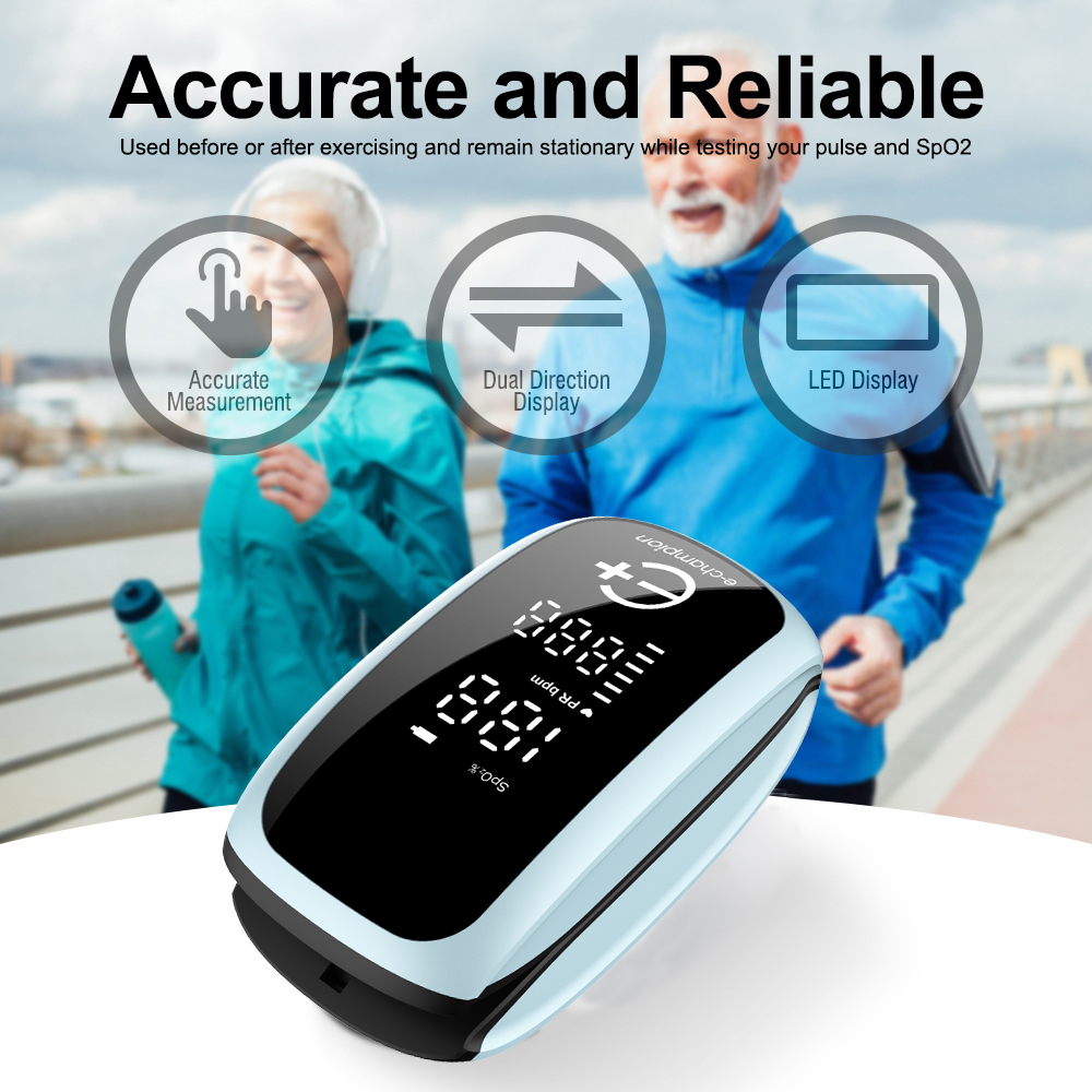 AiQUE ชาร์จทางการแพทย์ดิจิตอลป - Pulse Oximeter Fingertip Rechargeable บทวิจารณ์และราคา